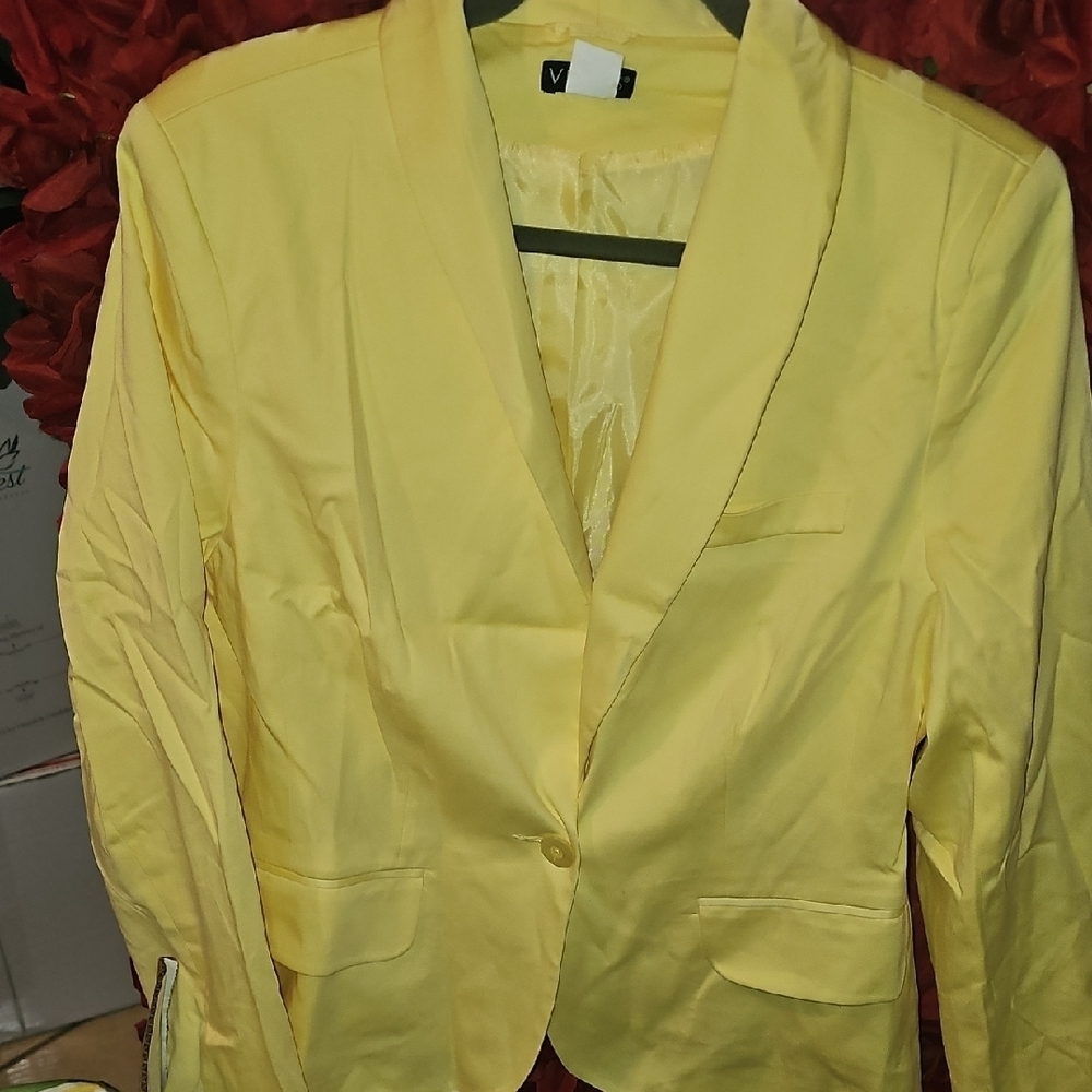VENUS LIKE NEW Women's Sunny Yellow Blazer Size 12